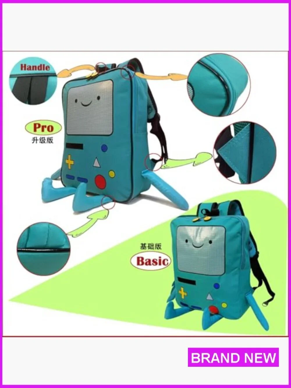 Cartoon Backpack Lightweight Travel Daypack Adjustable Straps Water Resistant